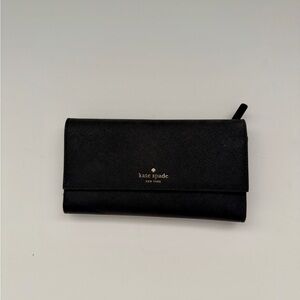 Kate Spade Black Wallet Sleek Minimalist Design